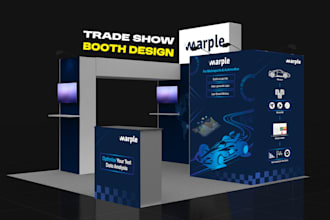 design trade show booth, banner for you