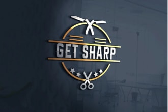 make emblem, stamp, vintage, badge and barber shop logo