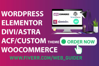 design wordpess acf, custom theme for godaddy