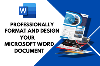 create, edit, format, and design ms word document