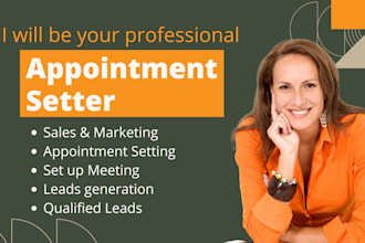 be your linkedin sales marketing manager and appointment setter