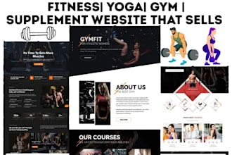 build private label supplement shopify store yoga gym fitness supplement website