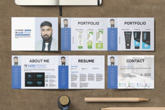 creative design portfolio , real estate profile , catalogue