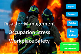 write quality disaster management, occupational and workplace safety