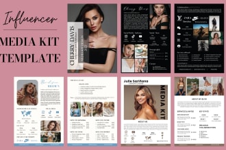 design a press kit, media kit, influencer media kit ,fashion, travel media kit