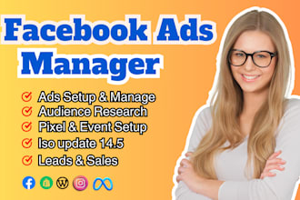 be your facebook ads manager and meta ads manager