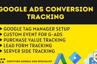 setup google ads conversion tracking for prestashop , shopfy,wix,wordpress sites