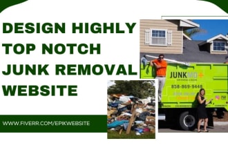 design junk removal website trash removal handyman waste removal website