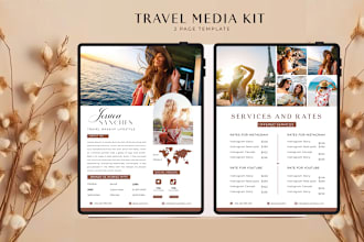 design press kit, travel, fashion, blogger, beauty, influencer media kit