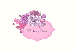 create a stylish, contemporary floral logo for you