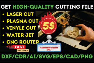 convert image to cnc plasma or laser cutting, dxf, dwg file