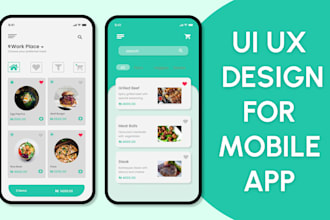 create mobile UI design and website UI design