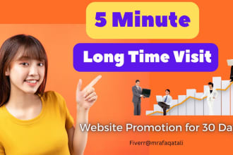 5 min long time duration website promotion