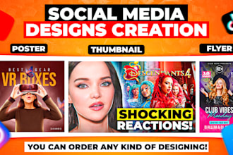 do any graphic design, thumbnails , banner designs, flyer designs etc