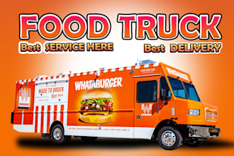 do stunning food truck wrap,truck wrap,vehicle wrap,trailor wrap