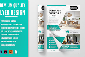 do an awesome professional corporate or business flyer design print ad