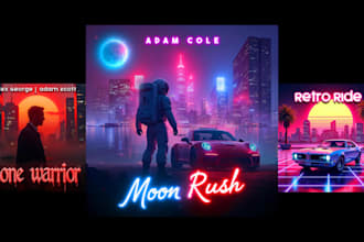 design neon album cover art single cover art album cover design