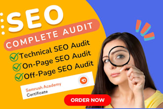 do complete site audit or details seo report for website