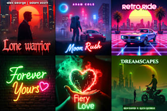 design neon single cover art album cover art album cover design