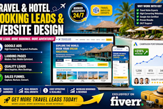 generate hotel rental leads, build vacation travel airbnb hotel booking website