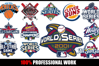 make custom mlb parody logo, world series, all star game,