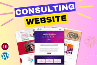 build a consulting business website with a responsive design