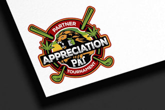 create a modern and unique golf logo design for your brand