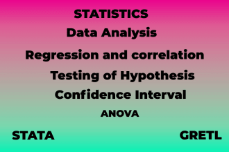 assist in research and data analysis of statistics