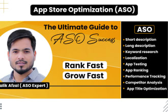 do app store optimization, app ranking keyword search and app download