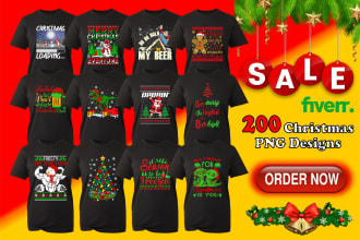 give you trending bundle ugly christmas png designs