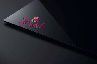 make high resolution professional candy ice cream shop logo