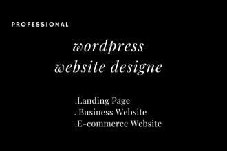 create woocommerce website,wordpress ecommerce website