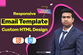 design email template html email signature or newsletter