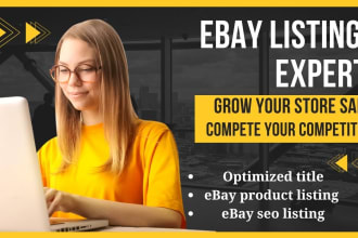 do ebay listing, ebay lister, ebay seo product listing