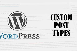 fix and create custom post types