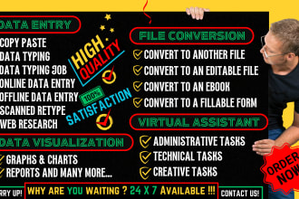 convert to a fillable form, data entry operator, copy paste, PDF file conversion