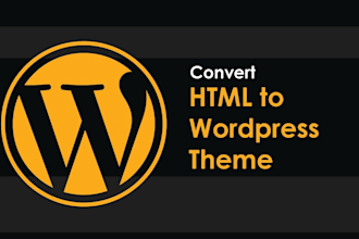 convert HTML to wordpress and add custom functionality