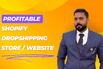 build, design, redesign, clone shopify website or  dropshipping shopify store