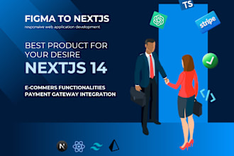 convert figma to nextjs 14 with typescript and tailwindcss