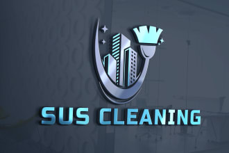 design house cleaning service logo
