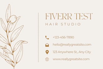 design a professional logo and business card