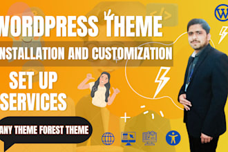 install any wordpress theme, plugin and customization