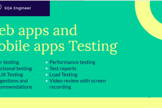 do QA testing for your mobile and web app