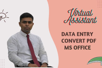 do data entry and pdf converting works