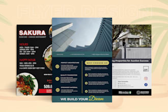 design attractive business and corporate flyers for you