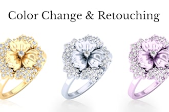 jewelry retouching and product editing for ecommerce