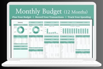 create financial budget planner in google sheet or excel