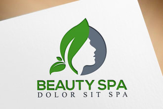 natural health yoga spa fitness massage wellness logo