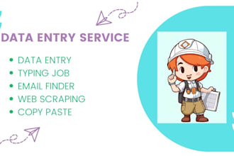 do cost effective data entry,  web research,  data scraping, copy past