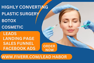 generate plastic surgery cosmetic skincare botox bbl medical spa surgery leads